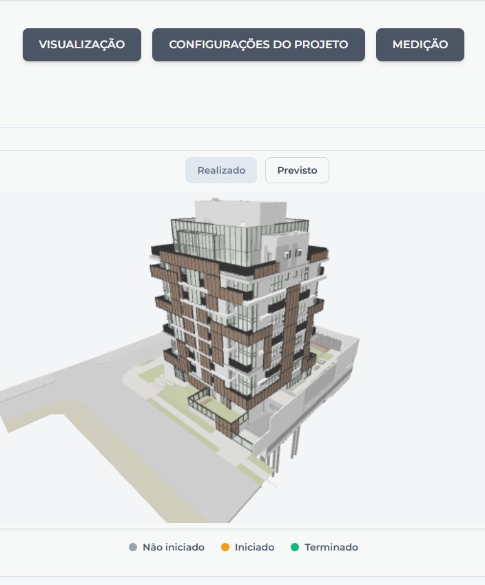 Plataforma de gerenciamento visual 3D de obras