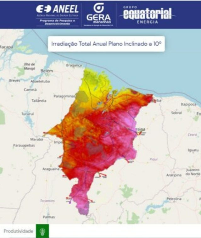 Atlas digital interativo de energia renovável do Maranhão